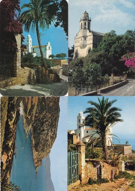 Lot de 4 cartes postales postcards 10x15cm CARGESE CORSE 2