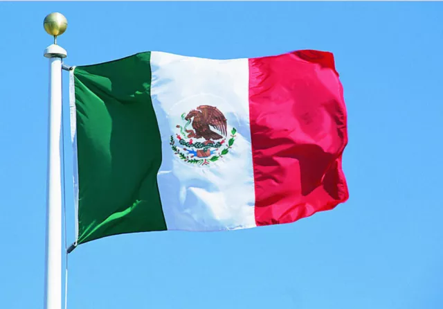 New 3’x5’ Polyester Mexico Flag  Mexican Country Indoor Outdoor Banner