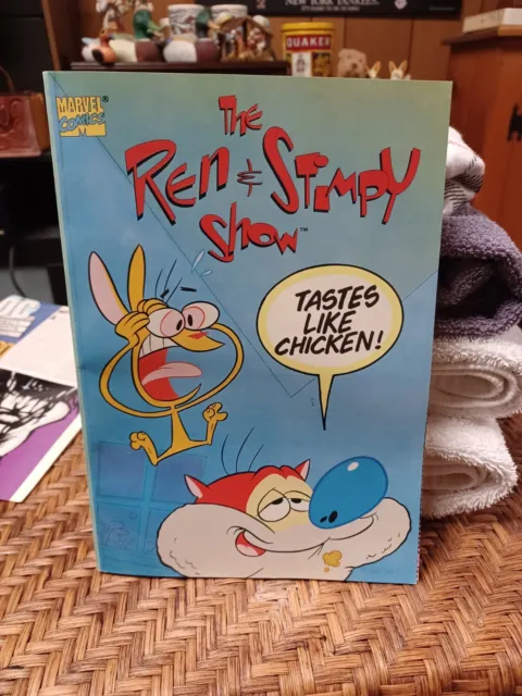 Ren and Stimpy : Tastes Like Chicken by Dan Slott (1993, trade Paperback)