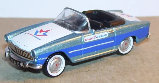 Universal Hobbies Uh = Norev Metal Ho 1/87 Simca Oceane Cabriolet Butagaz 1960