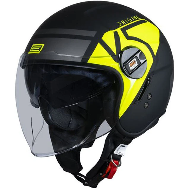 Abbigliamento Moto E Accessori - Casco Moto Jet Cafe Racer Omologato ECE 22-06 Visiera Parasole Scooter Nero - 4