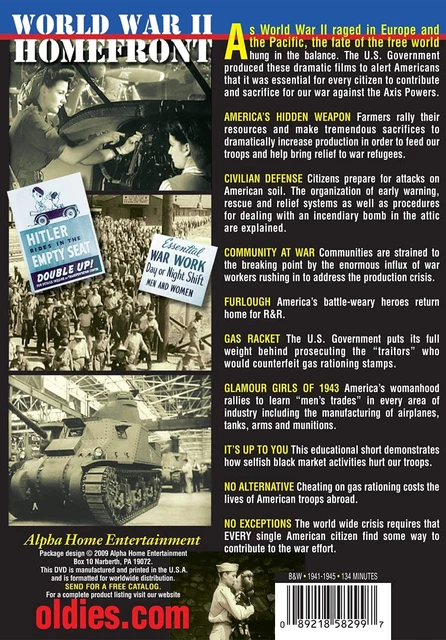 WWII - WORLD War II Homefront, Volume 2 (DVD) Various EUR 15,96 ...