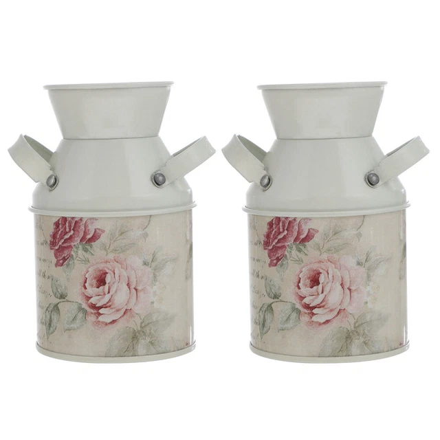 4 Pezzi Shabby Chic Rustico Fattoria Brocca Mini Annaffiatoio In Metallo Zincato Vaso Vintage Ferro Secchio Per Fiori Brocca Centrotavola Per Matrimonio 71024001