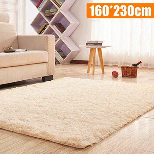 Fluffy Rugs Anti-Slip SHAGGY RUG Super Soft Carpet Mat Living Room Floor Bedroom