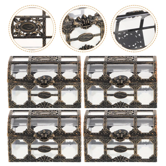 30pcs Mini Coffre Trésor Pirate En Papier – Boîte Cadeau Bonbons Anniversaire Thème Chasse Au Trésor