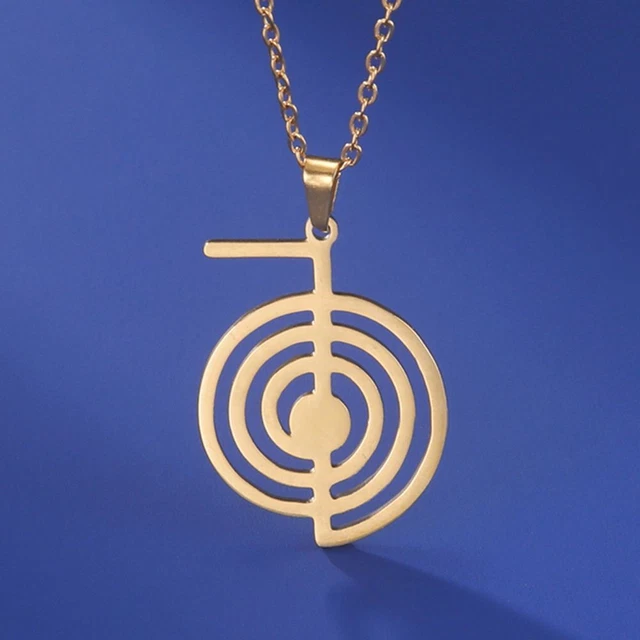 Reiki Cho Ku Rei Necklace Healing Energy Yoga Power Pendant Sacred Geometry Prot
