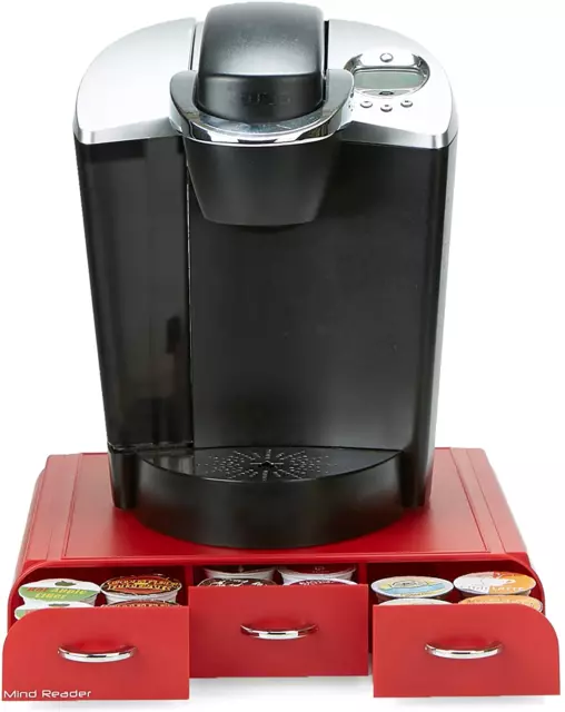 36 Capacity K-Cup Dolce Gusto Coffee Pod Holder Drawer Red