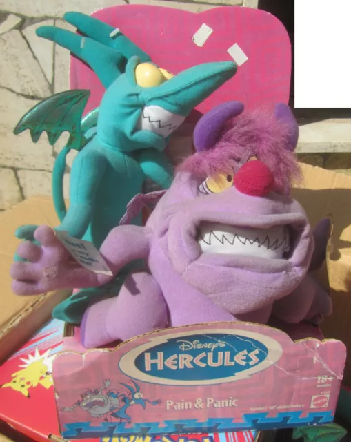 1996 HERCULES PANIC Pain Disney Mattel Plush Doll Action Figures
