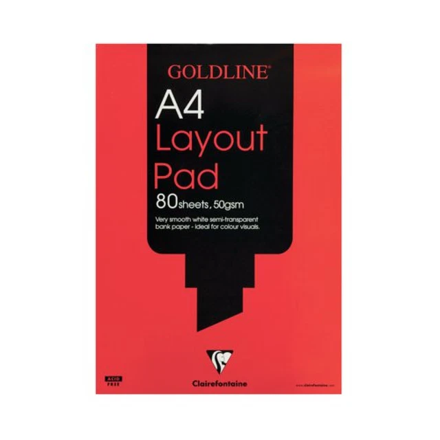 Ashton & Wright A4 Semi-Transparent Layout Pads - 50gsm Paper, 60 Sheets Per Pad, Pack Of 2 For Drawing & Sketching 9 thumbnail image