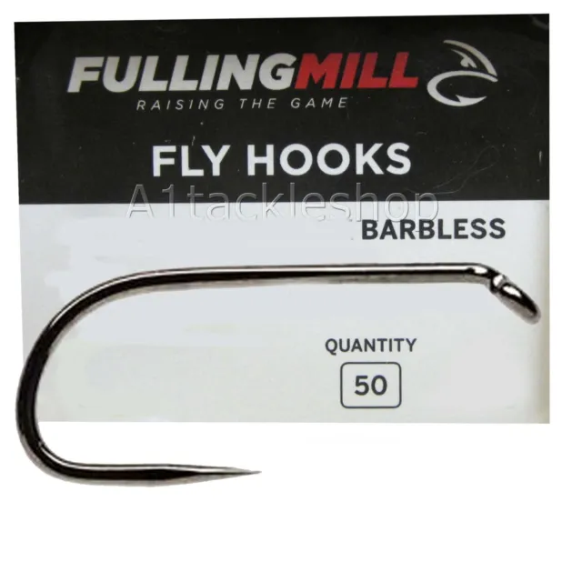 50 FULLING MILL 35005 Barbless Heavy Weight Champ Trout Fly Tying Hooks  £8.75 - PicClick UK