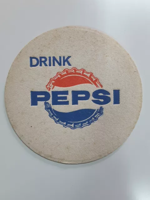 Pepsi Cola Coaster English 60s Bottle Cap Rare Pepsi Cola Coaster English 60s Bottle Cap Rare