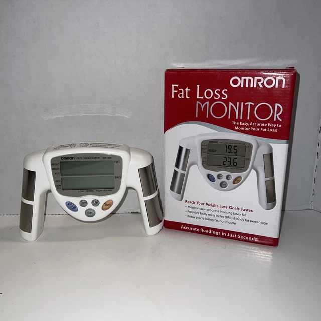 OMRON HBF306 FAT Loss Monitor Body Fat Analyzer BMI w HR100C Heart