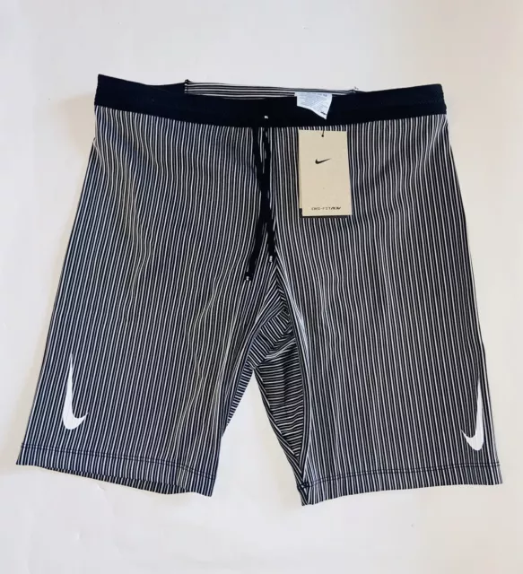 Men's Nike Aeroswift Half Tights Racing Shorts Black Size L DM4622-010