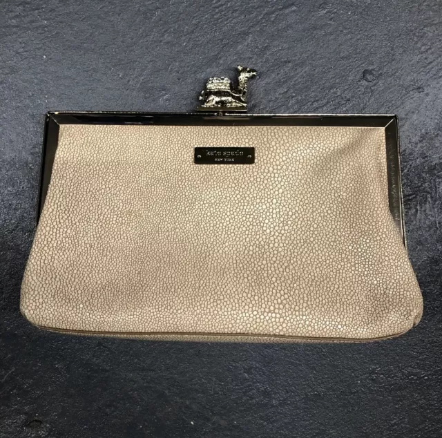 Kate Spade Queen of Nile Pave Leather Clutch Purse