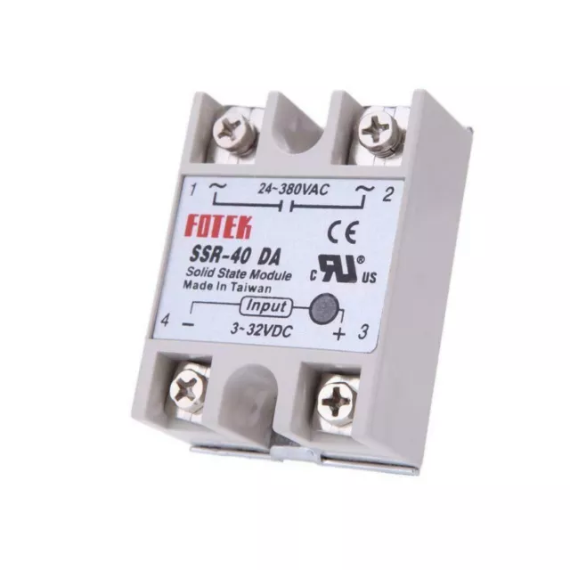 Solid State Relay 40A 3-32VDC 24-380VAC SSR-40 DA