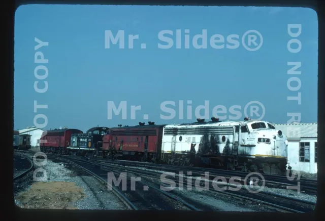 Original Slide KCS Kansas City Southern F7A 87 & 3 Shreveport LA 1977