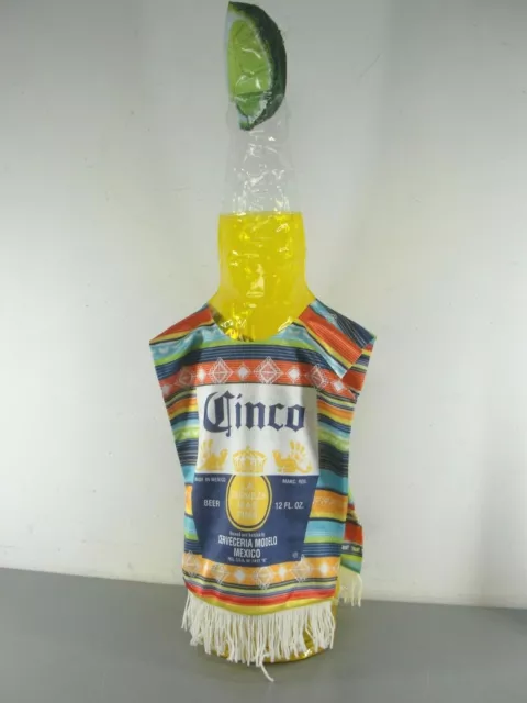 Corona Light 👑 Inflatable Beer Bottle & Poncho 35" Tall Bar Mancave Party New