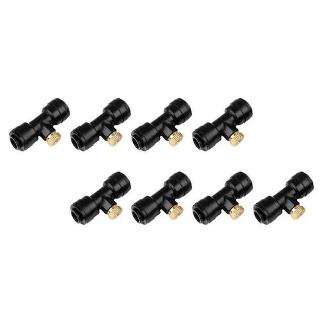 8 Sets Brass Mist Nozzles Garden Misting Atomizing Humidification Outdoor