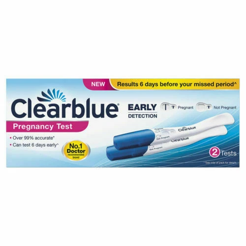 Prueba de embarazo de detección temprana Clearblue - ultra temprana (10 mIU), resultados 6 días