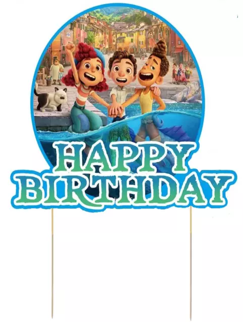 LUCA CARD CAKE Topper Kids Birthday Party Decoration Image $12.00 -  PicClick AU