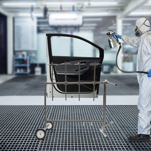 AUTO BODY PAINT Stand Painting Rack Holder Tool Car Door Hood Fender