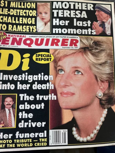 Princess Diana Mother Teresa Jonbenet Ramsey National Enquirer ...