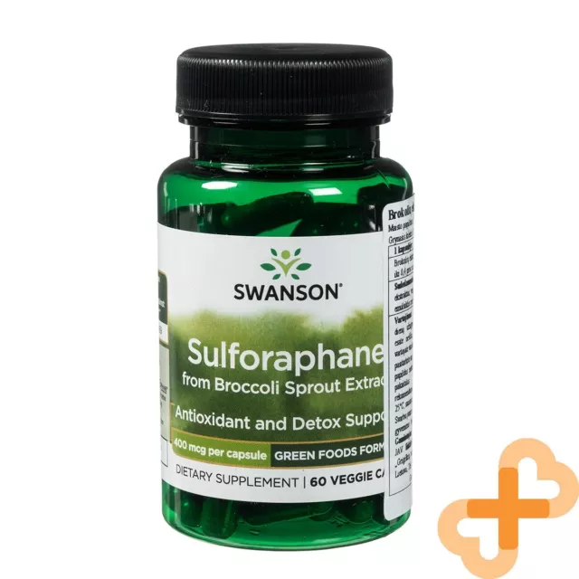 Swanson Sulforaphane Brocoli Germes Extrait 400 Mcg 60 Caps Anti-oxydant Détox