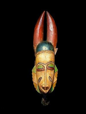 Hand Carved Tribal African Art African SELI GURO BAULE  a West African MASK 1376