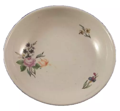 Antique 18thC Hoechst Porcelain Floral Saucer Porzellan Hochst Höchst German