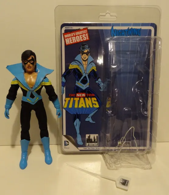 NIGHTWING 8 INCH Figure TEEN TITANS with Extra Costumes Figures Toy Company
