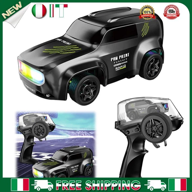 1/16 Scale RC Drift Car – 2.4Ghz 4WD, 30+ KM/H, With LED Lights & Spray, 2 Rechargeable Batteries