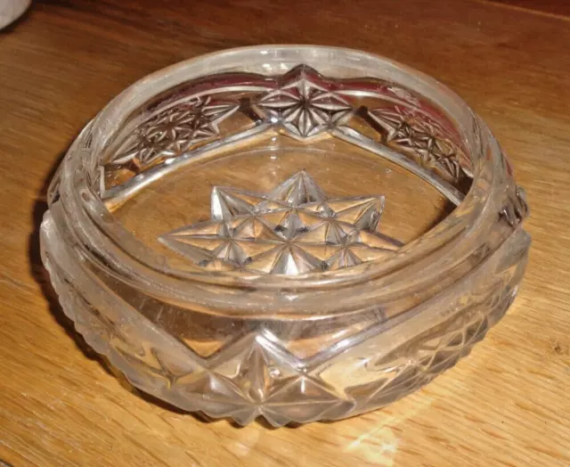 Vintage Glass Sugar Bowl