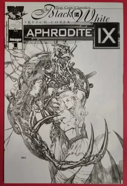 Aphrodite IX #1 2000 schwarz & weiß Skizzenabdeckung TOP KUHBILD verpackt & verpackt