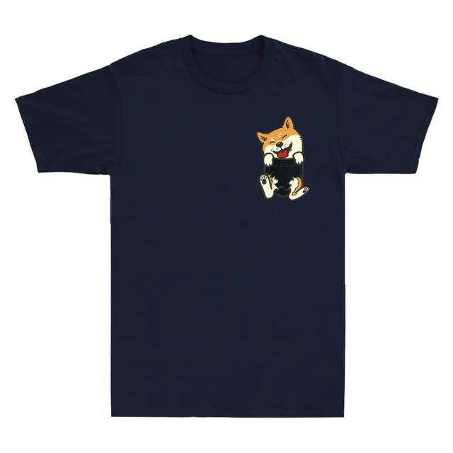 Shiba Inu In Your Pocket Cute Doge Akita Dog Lover Owner Gift Funny Men T-Shirt