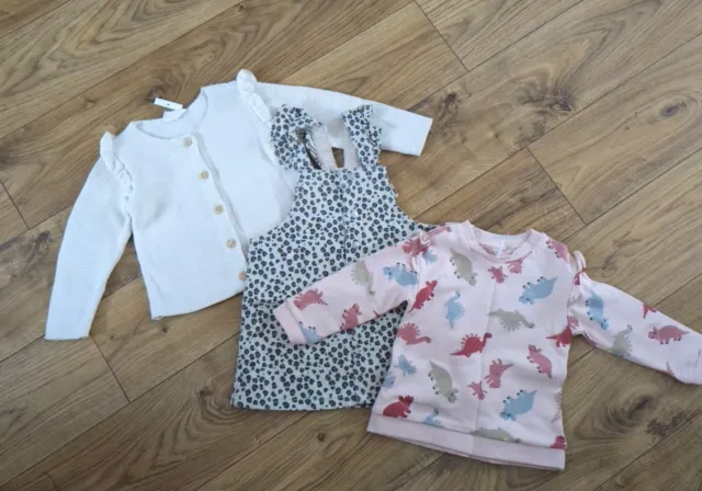 Baby Girl Clothes Bundle Age 9-12month From H&M New