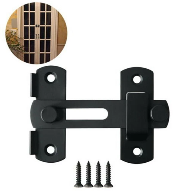 Gate Door Latch Stainless Steel Right Angle Thick-Sliding Barn Flip Lock Hasp