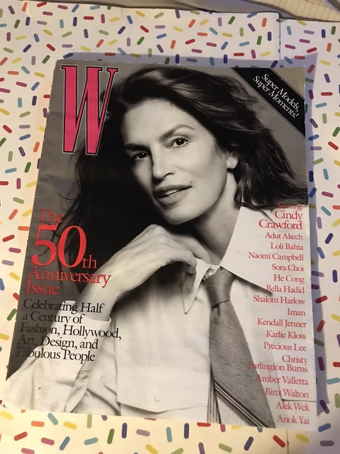 W MAGAZINE-VOLUME 4, 2022-CINDY CRAWFORD COVER SUPER MODELS 50th