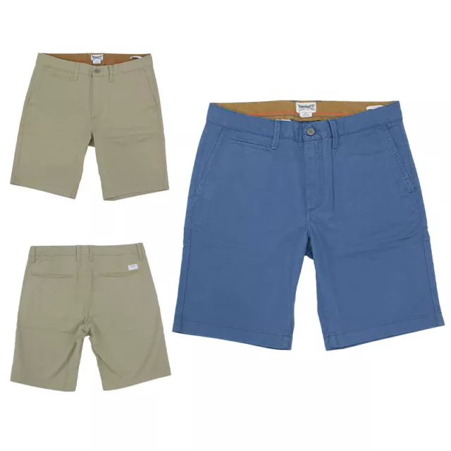 TIMBERLAND Mens Beach Shorts Classic Fit Cotton Summer Casual Chino Half Pants