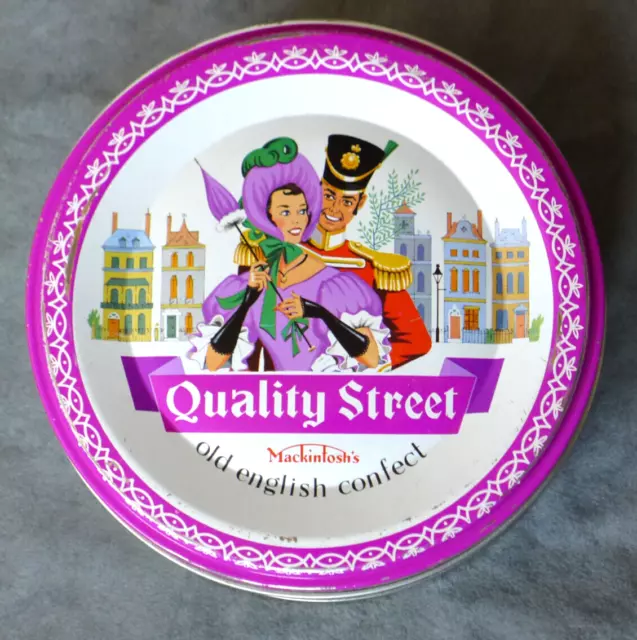 Quality Street Blechdose Macintosh's Vintage,  ca. 13 cm Durchm. ca. 5,3 cm hoch