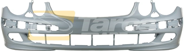 Baguette De Pare-choc Avant Droit Pour Mercedes Classe E W211 (2002-2006) Elegance - Avec Trous Capteurs Et Bord Chromé