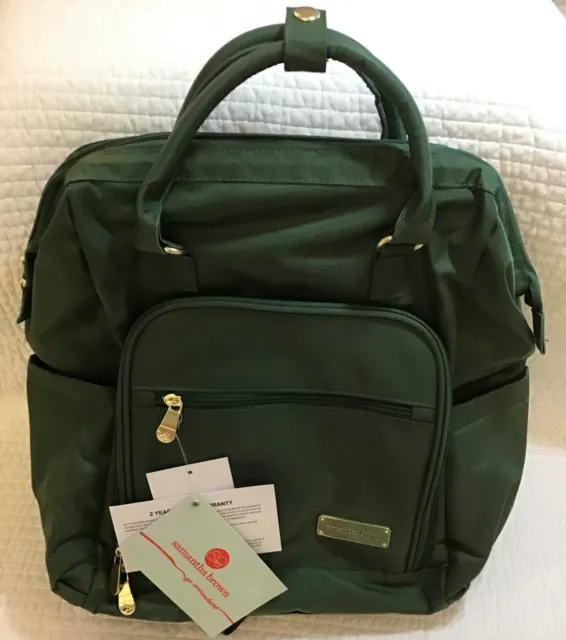 Samantha Brown To Go Travel Backpack Deep Green
