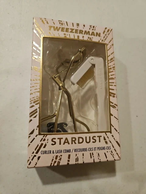 Tweezerman Stardust Lash Curler & Lash Comb Box Set New in Box