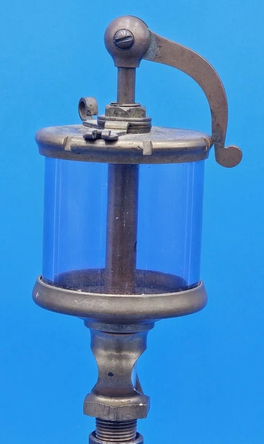 Essex Brass Corp. Glass Hit Miss Gas Engine Oiler Essex Brass Corp. Glass Hit Miss Gas Engine Oiler