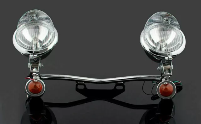 Driving Passing Turn Signal Spot Light Bar For Honda Yamaha Suzuki Kawasaki CL