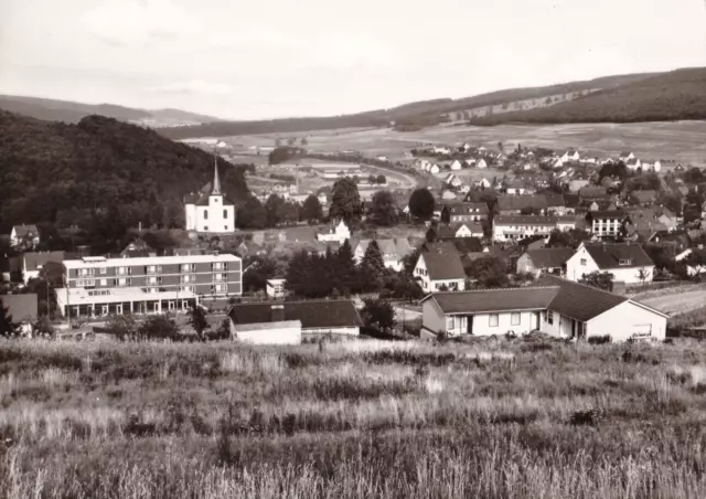 AK Burbach Kr. Siegen Ortsmitte Kirche Müttergenesungsheim