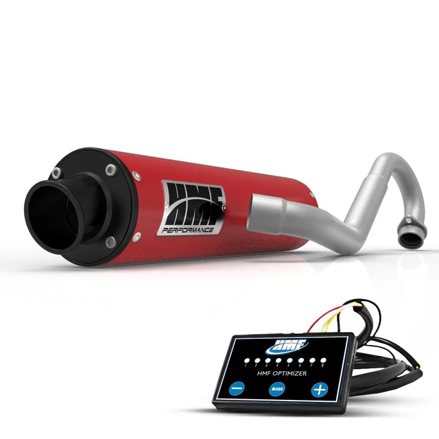 HMF Yamaha YFZ 450R Full Exhaust Red-Candy w/Bk Turn Down + EFI (09-23)