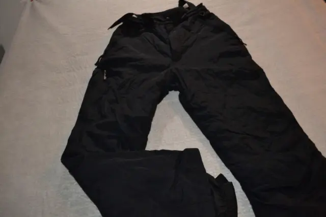 39736 Columbia Ski Pants Snowboarding Black Nylon Size Small Womens 2