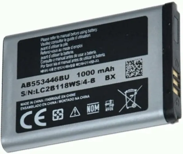 Batteria Per Samsung Ab463446Bu C3590 E1270 C3595 B130 E250 Qualita'originale