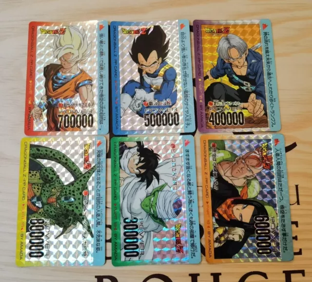 Dragon Ball Z Lot Carte PP Card PART 18 Full Prism Set 6/6