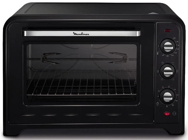 moulinex four chaleur tournante 60l 2200w noir yy2917fb